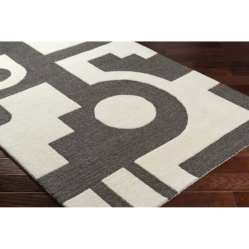 Deweyville Handmade Modern Wool Rug