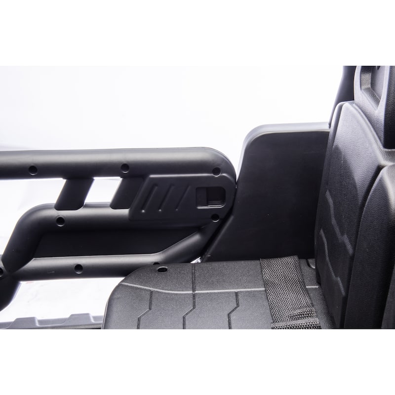 Blue 2-Seater Kids Electric Dump Truck with Parent Remote Control, Ride-On Dump Truck with LED Lights