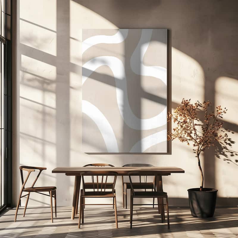 "Squiggly Abstract Art" Wrapped Canvas Wall Art