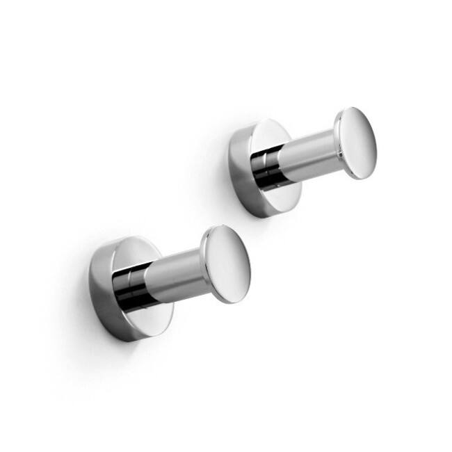 WS Bath Collections Baketo Robe Hook - Polished Chrome