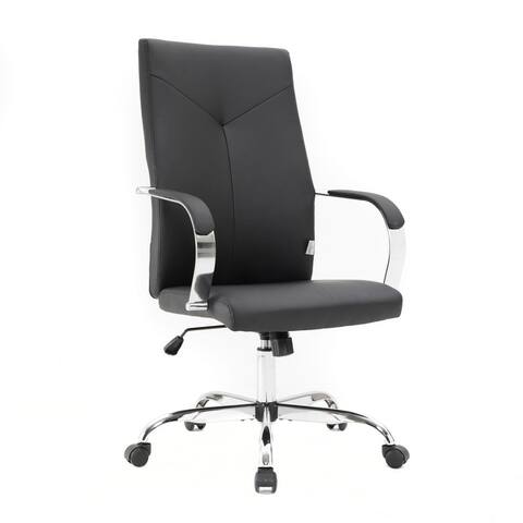 LeisureMod Sonora Modern Leather High Back Executive Office Chair