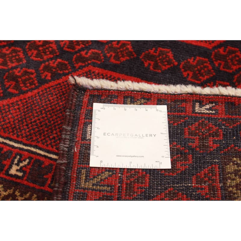 Teimani Red Rug 3'1" x 4'11" - 3'1 x 4'11