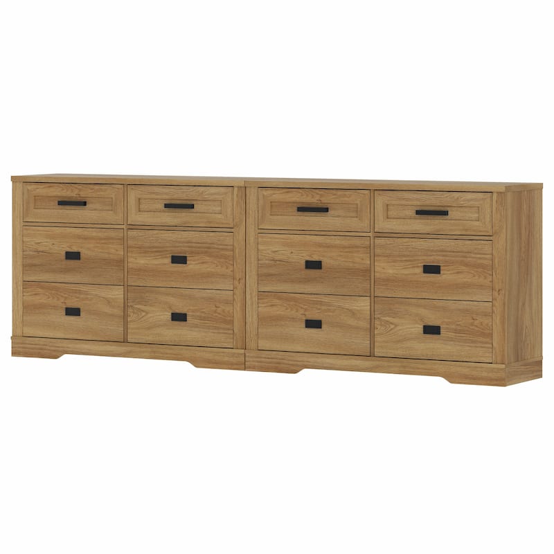 WAMPAT Dresser for Bedroom, Mid Century Modern Closet Storage Organizer