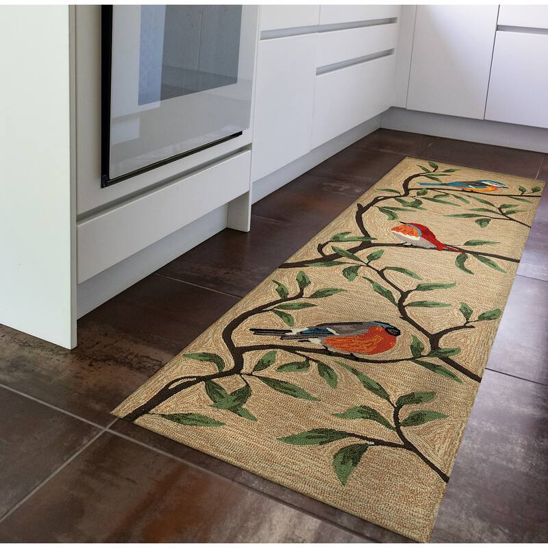 Liora Manne Ravella Birds On Branches Indoor/Outdoor Rug