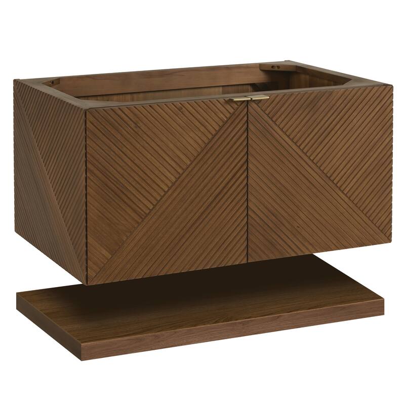 James Martin Vanities D200-V36 Marcello 36" Single Wall Mounted Vanity - Chestnut - Wood Finish