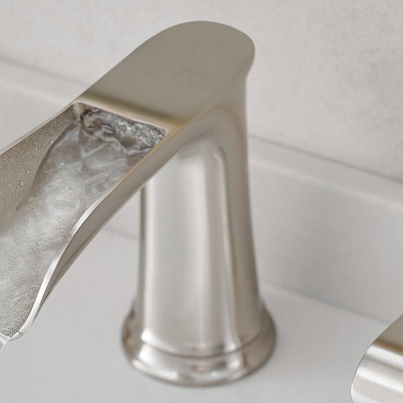 Topcraft Two Handle Waterfall Bathroom Faucet with Pop-Up Drainer