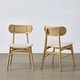 preview thumbnail 13 of 17, Spruce & Spring Modern Upholstered Dining Chair with Handwoven Rattan Back