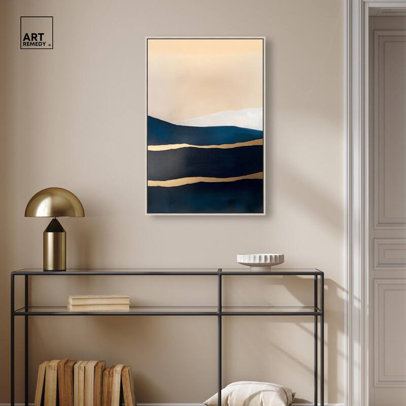 Golden Seam II Canvas by Art Remedy