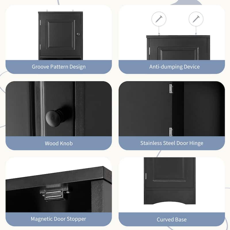 Corner Cabinet Tall Bathroom Storage Cabinet