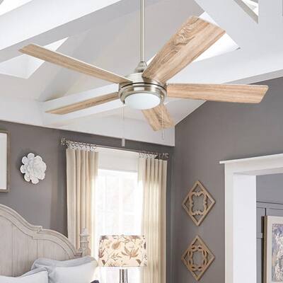 Honeywell Ventnor Brushed Nickel Integrated LED Ceiling Fan