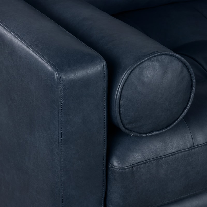 Poly & Bark Napa 104.5" Right-facing Sectional Sofa - Full Grain Genuine Italian Leather