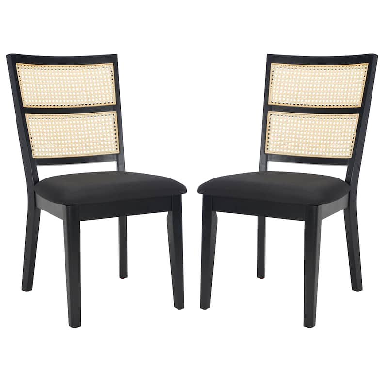 SAFAVIEH Eloisa Farmhouse Dining Chair (Set of 2) - 20 In. W x 23 In. D x 37 In. H - 20"Wx23"Dx37"H