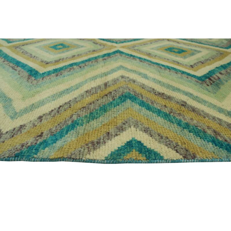 Balochi Adisa Ivory/Green Rug - 3'10" x 6'2"