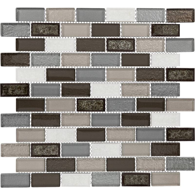 Daltile Crystal Shores 2'' x 1'' Brick-Joint Mosaic Tile (10 PCS Per Carton) (9.70 SQFT Per Carton)