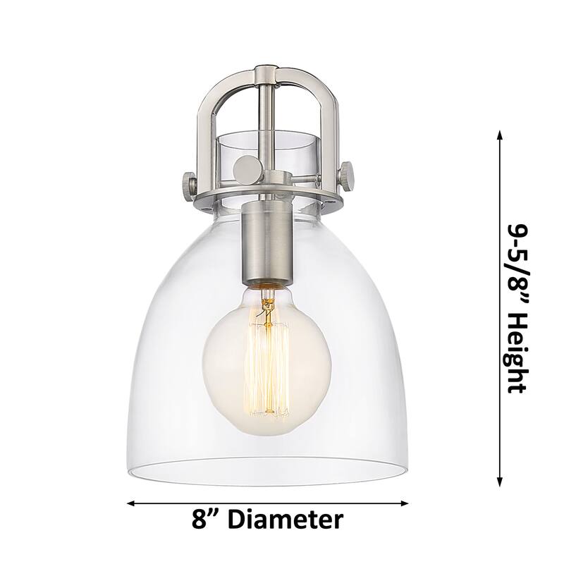 Innovations Lighting Newton Bell - 5 Light 8" Cord Hung Linear Pendant