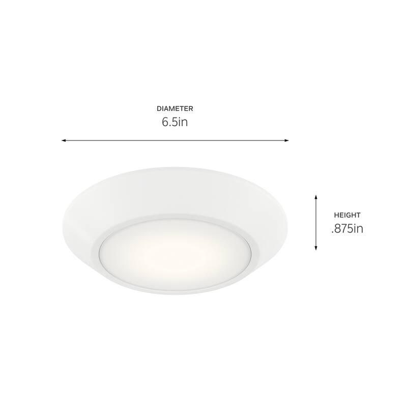 Kichler Lighting Horizon Select 6.5 in. Adjustable White Integrated LED Recessed Light - 6.5 in