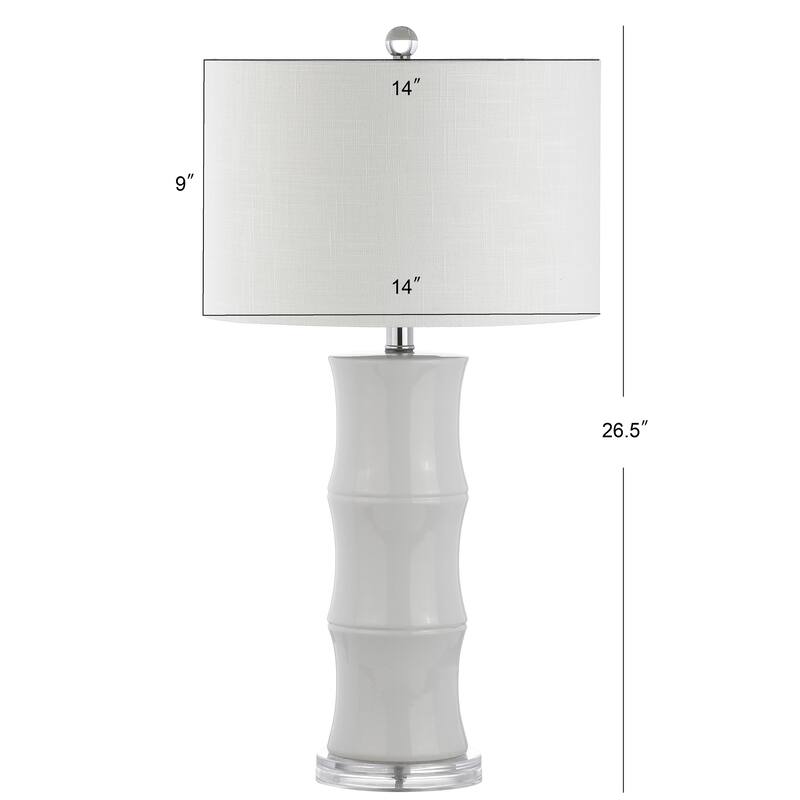 Joelie 26.5" Ceramic LED Table Lamp, Navy by JONATHAN Y