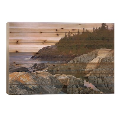 Horseshoe Bay On Lake Superior, Pukaskwa National Park, Thunder Bay, Ontario, Canada Print On Wood by Tim Fitzharris
