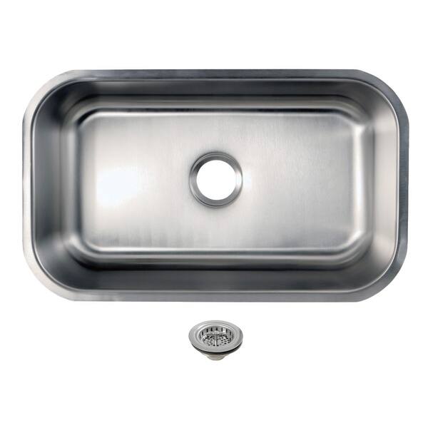 slide 2 of 4, Loft Single Bowl Undermount Kitchen Sink with Strainer