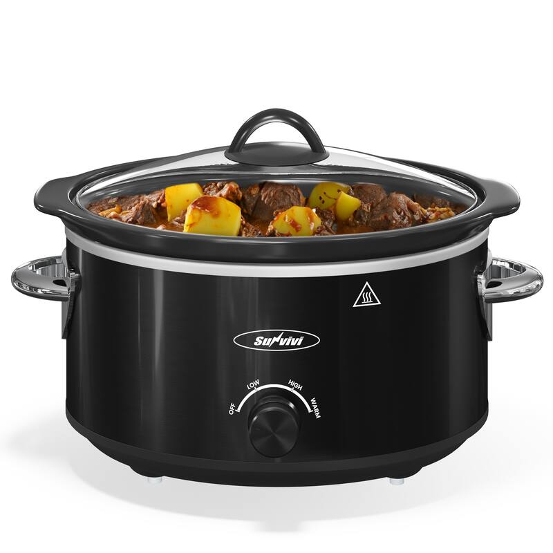 4qt Slow Cooker with 3 Heating Settings