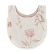 preview thumbnail 2 of 7, Violet Floral Cotton Baby Bib Set (3 Pack)