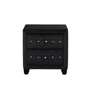 Night Stand In Color Black Made With Wood - On Sale - Bed Night Stand In Color Black Made With Wood - On Sale - Bed
