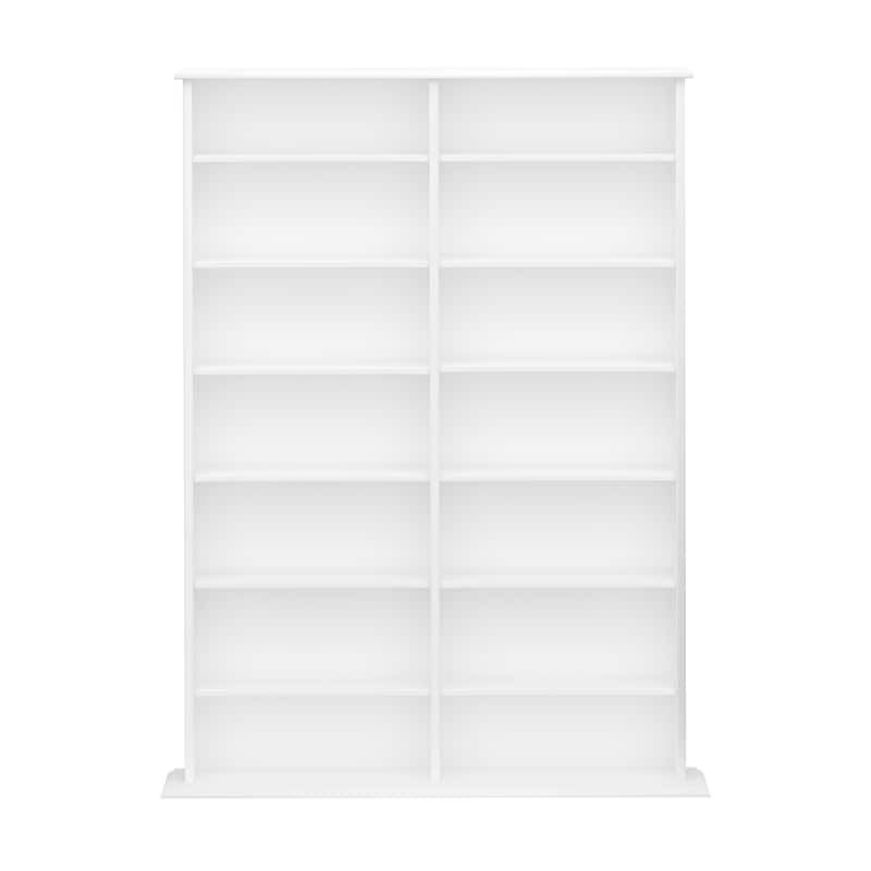 Prepac Media Storage Display Cabinet 8.75" D x 38.75" W x 51" H