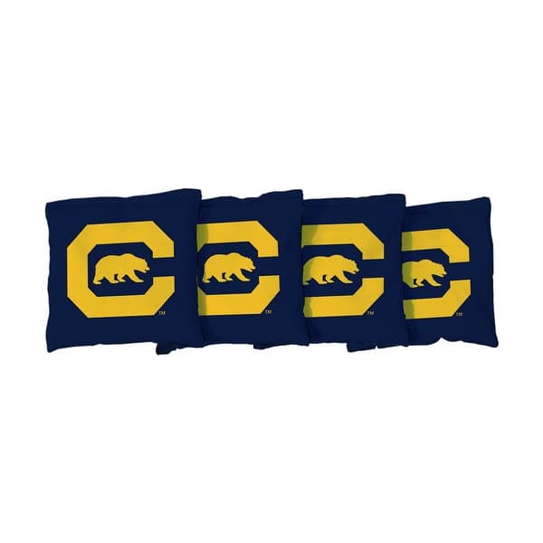 slide 2 of 3, California Berkeley Golden Bears Blue Cornhole Bags All-Weather Resin Filled