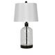 Woodburn Metal & Glass 26.5" Table Lamp - 26.5"H x 14"Rnd - 26.5"H x 14"Rnd - Black/Clear
