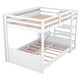 preview thumbnail 21 of 22, Stylish & Simple Wood Bed, Full Size Convertible Bunk Bed with Storage Staircase, Bedside Table and 3 Drawers