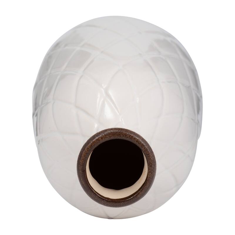Sagebrook Home Neutral Ceramic Vase