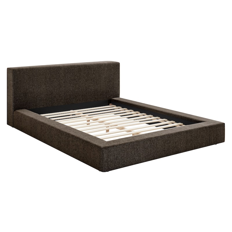 Luma Chenille Upholstered Platform Bed Frame