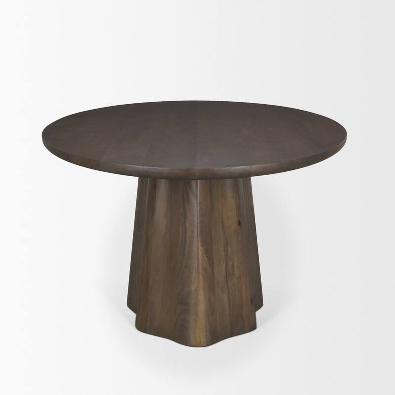 Jovani 94" Solid Brown Mango Wood Oval Dining Table - 94.0L x 47.0W x 30.0H Inches