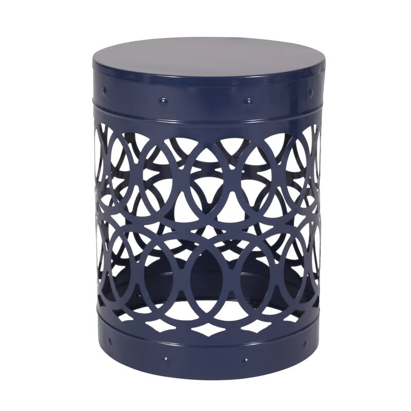 Outdoor Metal S/2 End table, No assembly is required, This comes as a set of two