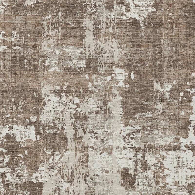 HomeRoots Abstract Transitional Rectangle Outdoor Rug