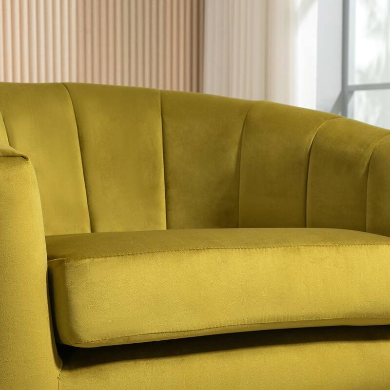 US Pride Furniture Modern Accent Armchair Luxury Gold Frame and Multi-colored Velvet Material Infuse Elegant Flair