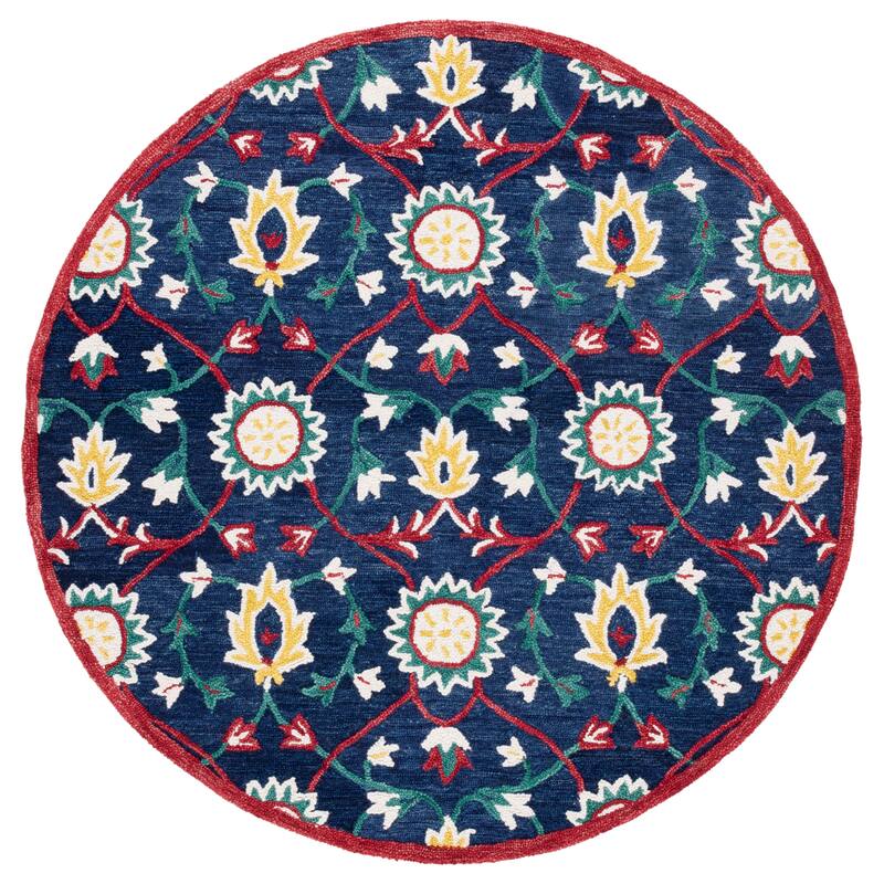 SAFAVIEH Handmade Blossom Rositza Floral Wool Rug