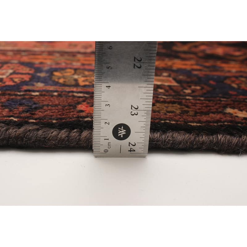 ECARPETGALLERY Hand-knotted Andelz Red Wool Rug - 4'3 x 8'10