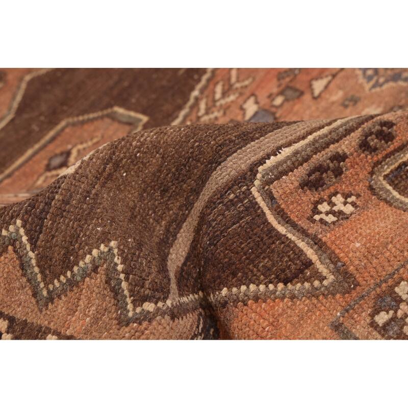 ECARPETGALLERY Hand-knotted Antalya Vintage Brown Wool Rug - 5'5 x 10'1