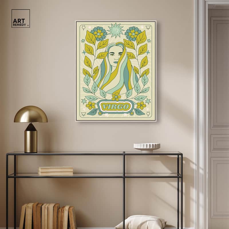 Virgo Stars Card Canvas by Art Remedy