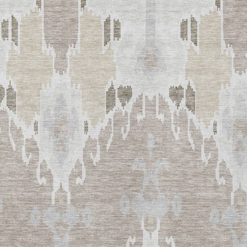 HomeRoots Ikat Transitional Rectangle Outdoor Rug