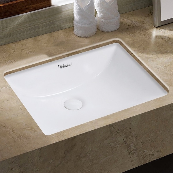 Whitehaus WHU71006 Isabella Plus 20-3/4" Vitreous China Undermount Bathroom Sink - White
