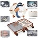 preview thumbnail 3 of 39, Front Opening 20-Inch Carry-On Luggage with Expandable Travel Bag Set