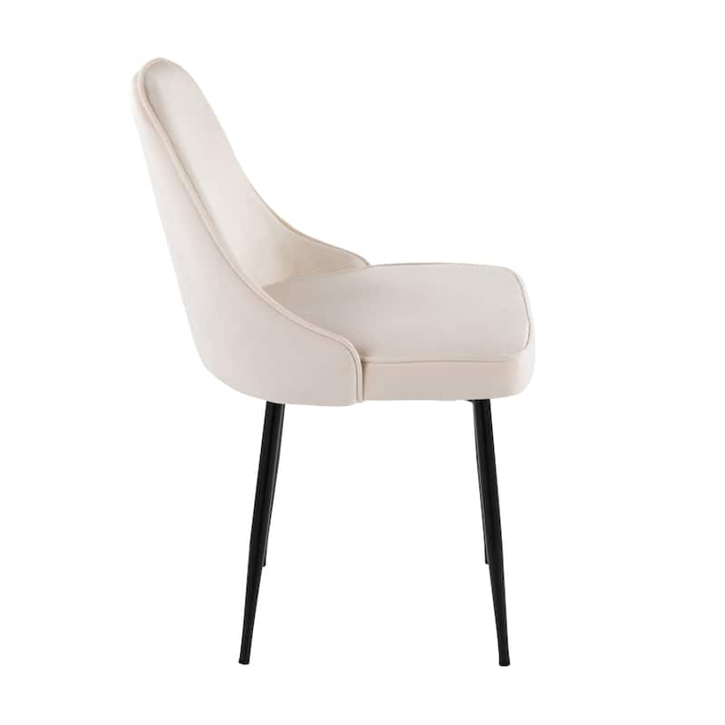 Silver Orchid Naldi Contemporary-Glam Velvet Dining Chair (Set of 2)