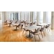 preview thumbnail 5 of 71, Organic Upholstered Fabric Modern Armchair with Natural Wooden Legs for Dining Room Office or Accent Lounge Side Chair
