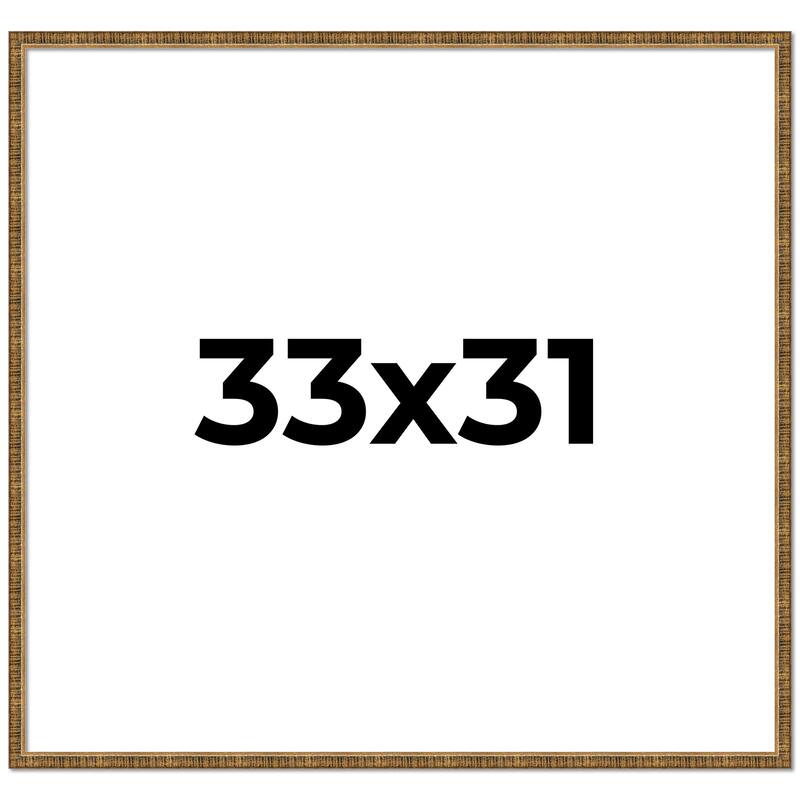 33x31 Frame Gold Solid Wood Picture Frame - Complete Modern Photo