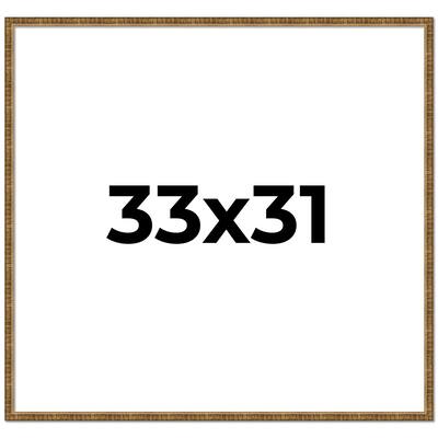 33x31 Frame Gold Solid Wood Picture Frame - Complete Modern Photo