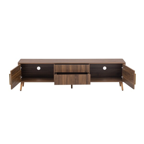 TV Cabinet TV Stand with 2 Drawers Console Table Entertainment