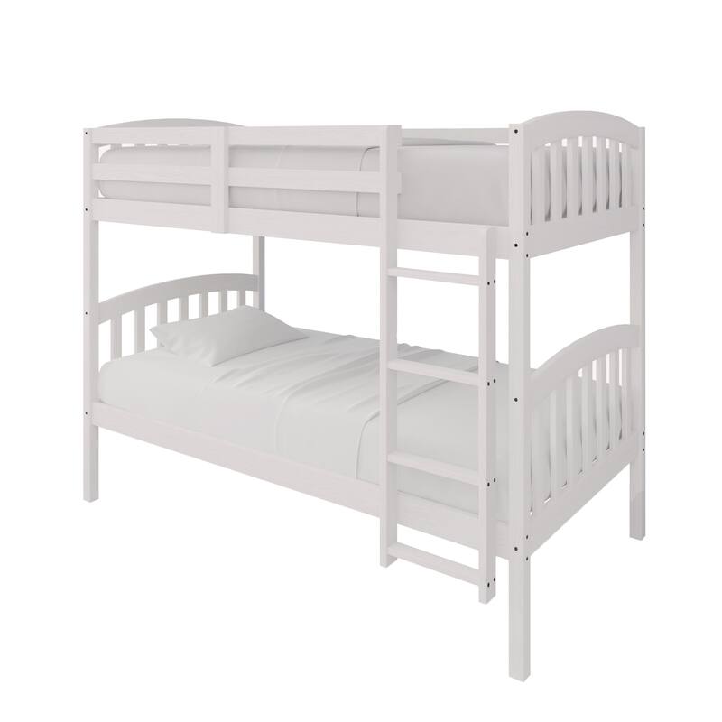 CraftPorch Mid-Century Twin Over Twin Bunk Bed