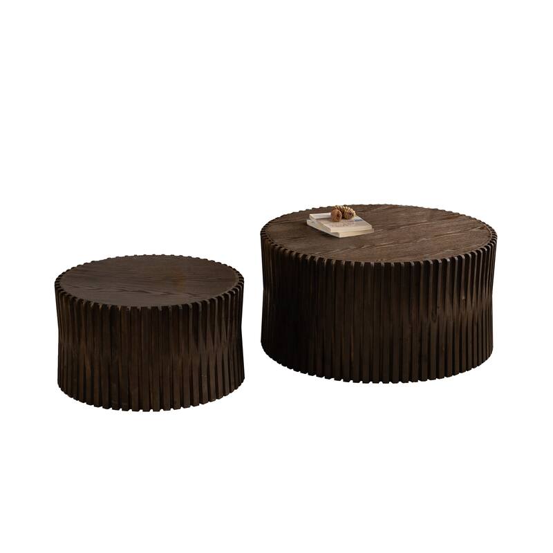 Cylindrical Nesting Coffee Table Set